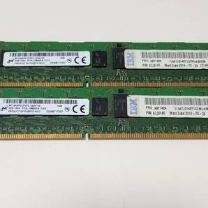 Micron DDR3 PC3 10600R RDIMM 4GB 2枚 計8GB