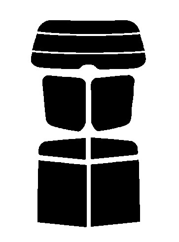 ミラーフィルム　リヤセット　ランドクルーザー200　URJ202W カット済みカ