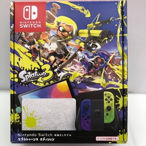 05w16489★1円~ NintendoSwitch ニンテンドースイッチ有機ELモデル スプラトゥーン3エディション 本体 動作確認済み 【館林店】中古品