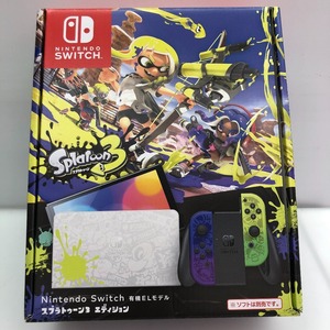 05w16490★1円~ NintendoSwitch ニンテンドースイッチ有機ELモデル スプラトゥーン3エディション 本体 動作確認済 MicroSD【館林店】中古品