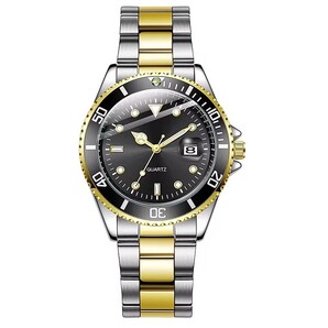 TPW 日付表示機能付き ラグジュアリークォーツ腕時計 K5018 ゴールド