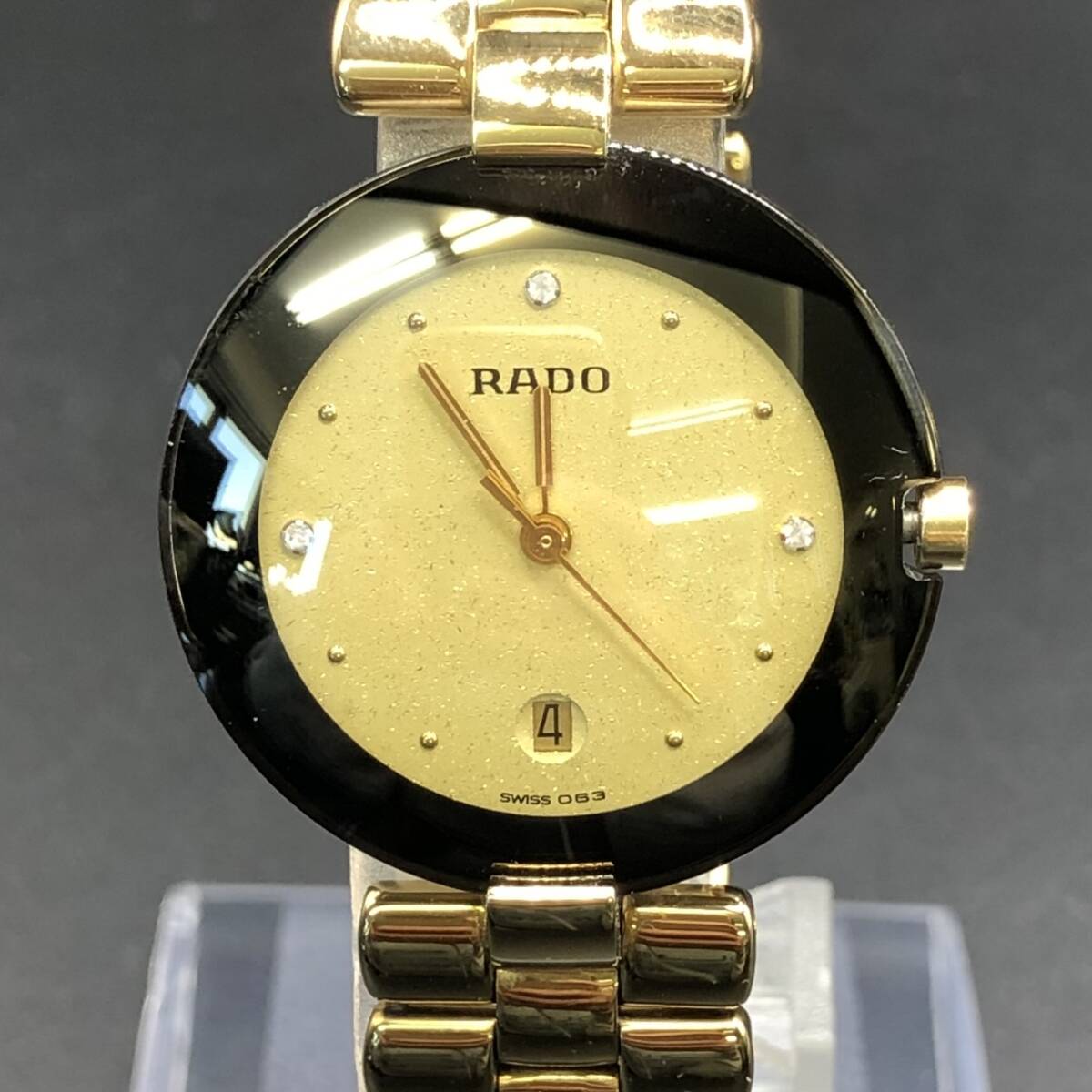 (美品)RADO ゴールド レディース腕時計 出品時電池交換済 美品)RADO ゴールド レディース腕時計 出品時電池交換済 美品