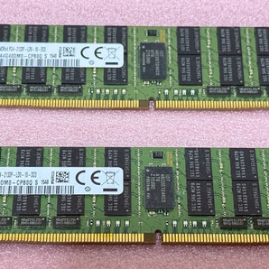 >Samsung M386A4G40DM0-CPB0Q 2枚セット - PC4-17000/DDR4-2133/PC4-2133P ECC Load-Reduced 288Pin DDR4 LRDIMM 64GB(32GB x2) 動作品