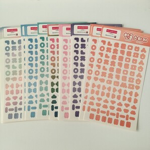 18枚 ハングルステッカー HMV&morecos 韓国語ステッカー K-POP シール 非売品 推し活 デコシール