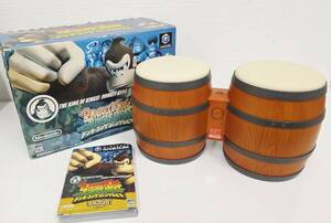 E-1145 【同梱不可】980円~ 現状品 Nintendo/任天堂 GAME CUBE ドンキーコング ジャングルビート タルコンガセット 動作未確認