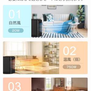 自動首振り / 電気ファンヒーター / 瞬間速暖 / タイマー機能 / 転倒自動オフ