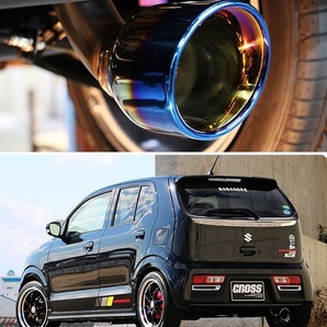 送料無料 TAKE OFF テイクオフ アルトワークス HA36S 4WD クロスステージ マフラー オールステンレス チタン風テール 新品未開封 CSMF041