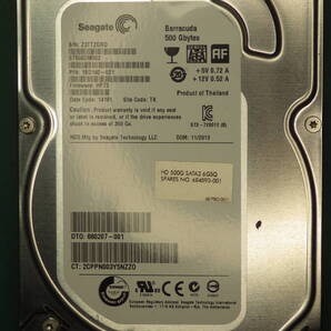 Seagate 3.5int HDD SATA ST500DM002-1BD142 500GB 動作確認済 送料無料(500056)