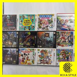 3DS 12本 まとめ トモダチコレクション新生活 ディズニーアートアカデミー ゲームソフト ジャンク 動作未確認 長期保管品 F23DS12a R71110