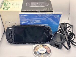 BK0704014 ☆ ① SONY ソニー プレイステーションポータブル PSP-3000 本体 PSP ブラック 箱付き クロヒョウ 初期化済 現状品 中古