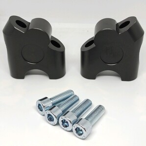 送料無料 バイク オートバイ 傾斜 ハンドルアップスペーサー ブラック 黒 汎用 カワサキ ホンダ スズキ ヤマハ C209