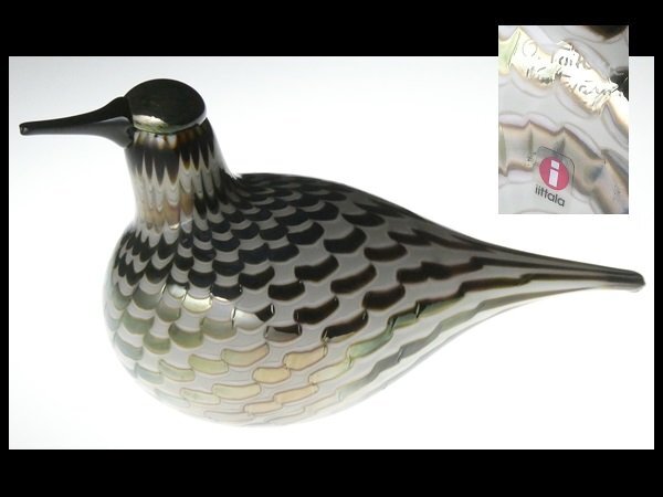 【希少・美品】 バード オイバ・トイッカ ウソ グレー 　マッド 希少・美品】iittala バード オイバ・トイッカ ウソ グレー マッド