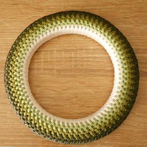 ★弓道 工芸品 籐&クラフト細工 弦巻(大) 緑系グラデーション/962★
