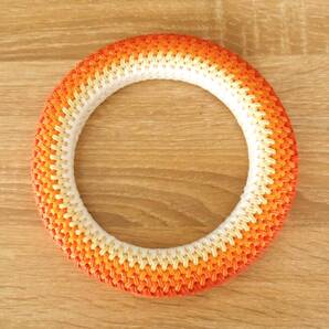 ★弓道 工芸品 籐&クラフト細工 弦巻(大) 柑橘系グラデーション/001★