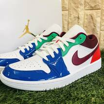 即決 NIKE AIR JORDAN 1 LOW White Multi ナイキ エア ジョーダン 1 ロー ホワイト マルチカラー 白 29.0cm スニーカー 送料込 DB5455-100_画像6