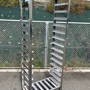 ステンレストンボラック パンラック トレーラックキャスター付き 14枚