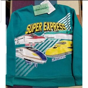 新幹線 110cm 裏起毛トレーナー ドクターイエロー こまち はやぶさ かがやき 新品未使用品 トレーナー しんかんせん