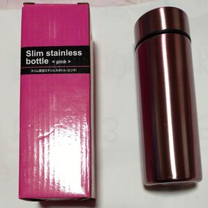 Slim stainless bottle スリム真空ステンレスボトル ピンク 未使用