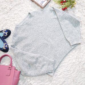 and it/ニット/セーター(M)グレー/ドロップショルダー