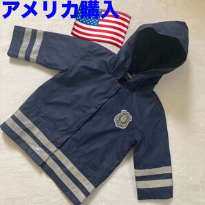 カペリNY レインコート キッズ 警察官 子供用 カッパ コート コスプレ ポリスマン 紺 幼児 アメリカ購入 レインジャケット