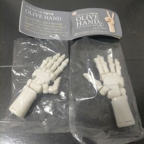 1/3 SCALE 可動手首 オリーブハンドvol2 ボーンホワイト左右セット