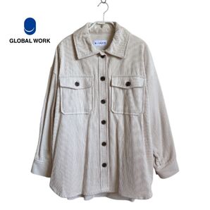 GLOBAL WORK グローバルワーク コーデュロイジャケット アイボリー
