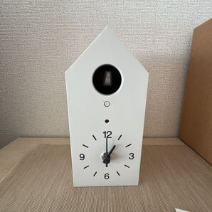 無印良品 鳩時計 白