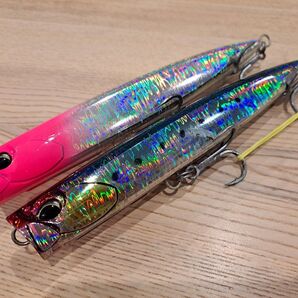 中古品!DUO バブリー225F 2個セット!BUBBLY225F ピンクヘッドシルバー 玄海イワシ ラフトレイル デュオ