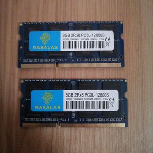 RASALAS 8GB 2Rx8 PC3L-12800S DDR3 1600MHz SODIMM 2枚組