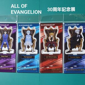 ALL OF EVANGELION 箔押しアクリルスタンド 4種セット エヴァンゲリオン アクスタ