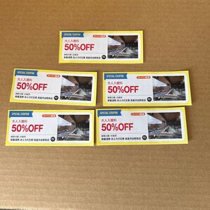 おふろの王様 高座渋谷駅前店 入館料50%OFFクーポン 5枚セット
