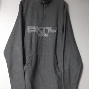 DKNY ACTIVE オールド 香港製 プルオーバー フリース ハーフジップグレー オーバーサイズ 香港製 ジャケット ブルゾン