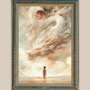 天から答えが降りる瞬間 ☆ 白龍と天女 No.56 ☆ 開運ヒーリングアート