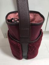 ayako アヤコバッグ Mouton Bag ムートンバック　ボルドー　BORDEAUX えんじ　定価45,000円　19913_画像7