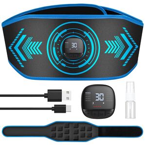 腹筋ベルト EMS ジェルシート不要 筋トレ ダイエット器具 お腹引き締めパッド 腹筋マシーン 男女兼用 消費カロリー表示 充電式