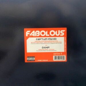 12inchレコード　 FABOLOUS / CAN'T LET YOU GO