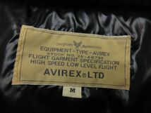 AVIREX アヴィレックス 中綿ジャケット ブルゾン ジャンパー 6112042 メンズ 黒 Mサイズ ■管理番号L24434AWS21-201109-25-03_画像6