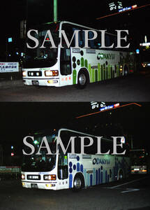 Ｆ【バス写真】Ｌ版２枚　小田急バス　エアロクイーンM　ルミナス（２）