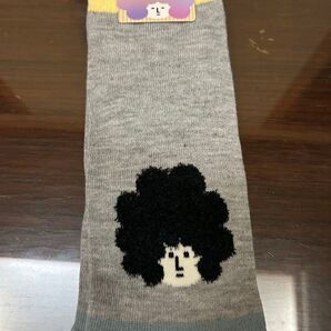 アフロさん スニーカーソックス 小さめサイズ 19〜21cm 靴下ショート丈