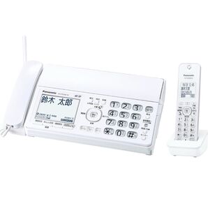 パナソニック デジタルコードレス普通紙ファクス(子機1台付き) 迷惑防止機能搭載 KX-PD350DL-W 美品 B