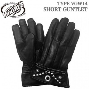  postage 0 Vin&Age vi n and eiji protection against cold waterproof Short gun to let glove VGW14 SILVER/BLACK-S winter reverse side boa 70's 60' warm 