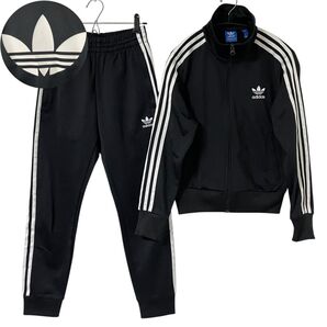 美品 アディダス セットアップ ジャージ上下 ファイヤーバードトラックジャケット スリーストライプススーパースタートラックパンツ