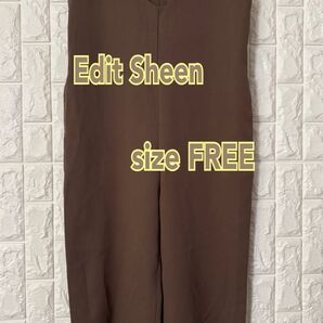 Edit Sheen 薄手 オールインワン 両サイドポケットあり フリーサイズ