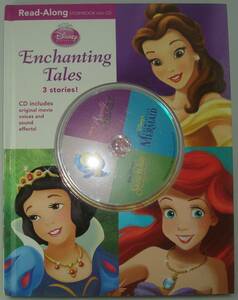 送料無料★洋書 CD付き Enchanting Tales Disney Princess Read-Along Storybook and CD ディズニープリンセス 美女と野獣 白雪姫