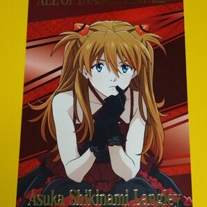 エヴァンゲリオン 30周年記念展 ALL OF EVANGELION 式波アスカラングレー 箔押しポストカード