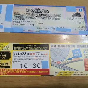 11/23(祝 日) 阪神ファン感謝デー&ハイタッチ会参加券 1枚