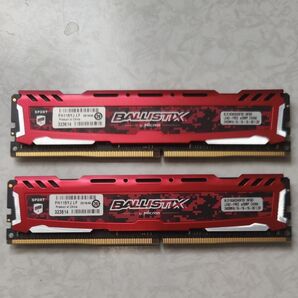 Ballistix by Micron DDR4-2400MHz 16GBメモリ 2枚セット 32GB
