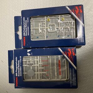 TOMIX 4105 4106 複線高架橋脚ガード下 児童公園 駐車場 2個セット 鉄道模型情景ジオラマ