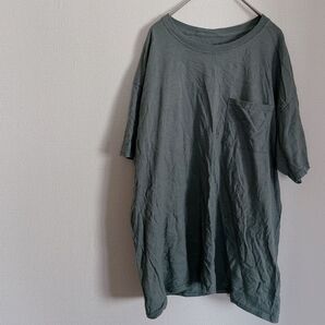 FRUIT OF THE LOOM 【L】カーキTシャツ 半袖