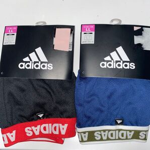 × 【新品】adidas ボクサーブリーフ LL 2枚セット ブラック ブルー